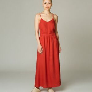 Sans Souci Orange CutOut Maxi Dress sz S